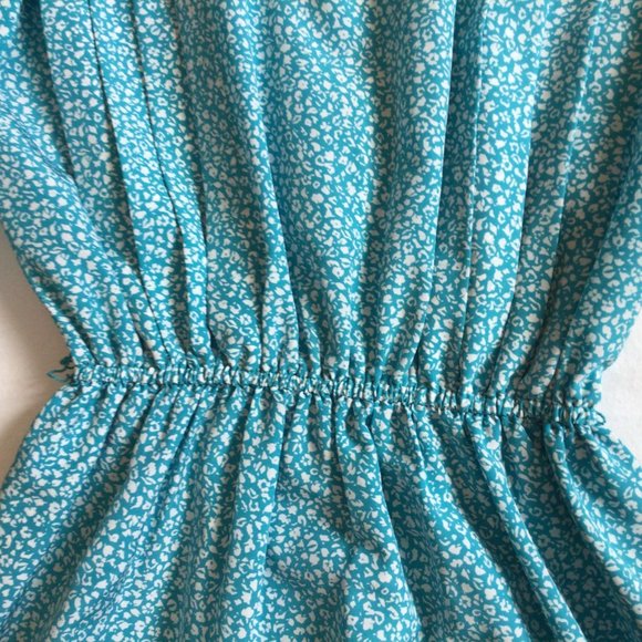 Lorenzo Blue dress with white flowers - Picture 6 of 13